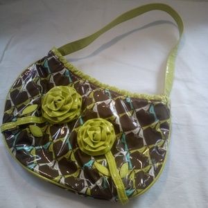 Green and Brown water resistand purse